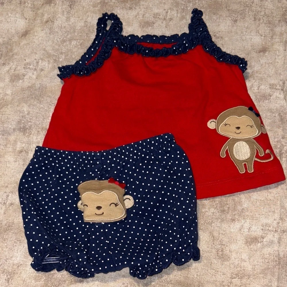 Carter's Red and Navy Baby Top